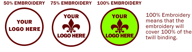 50% Embroidery Example